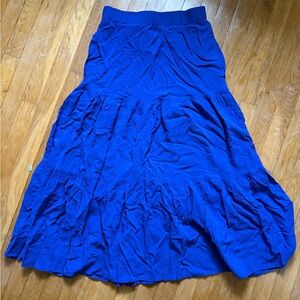 Blue mindi  Tiered Skirt for Casual Wear
